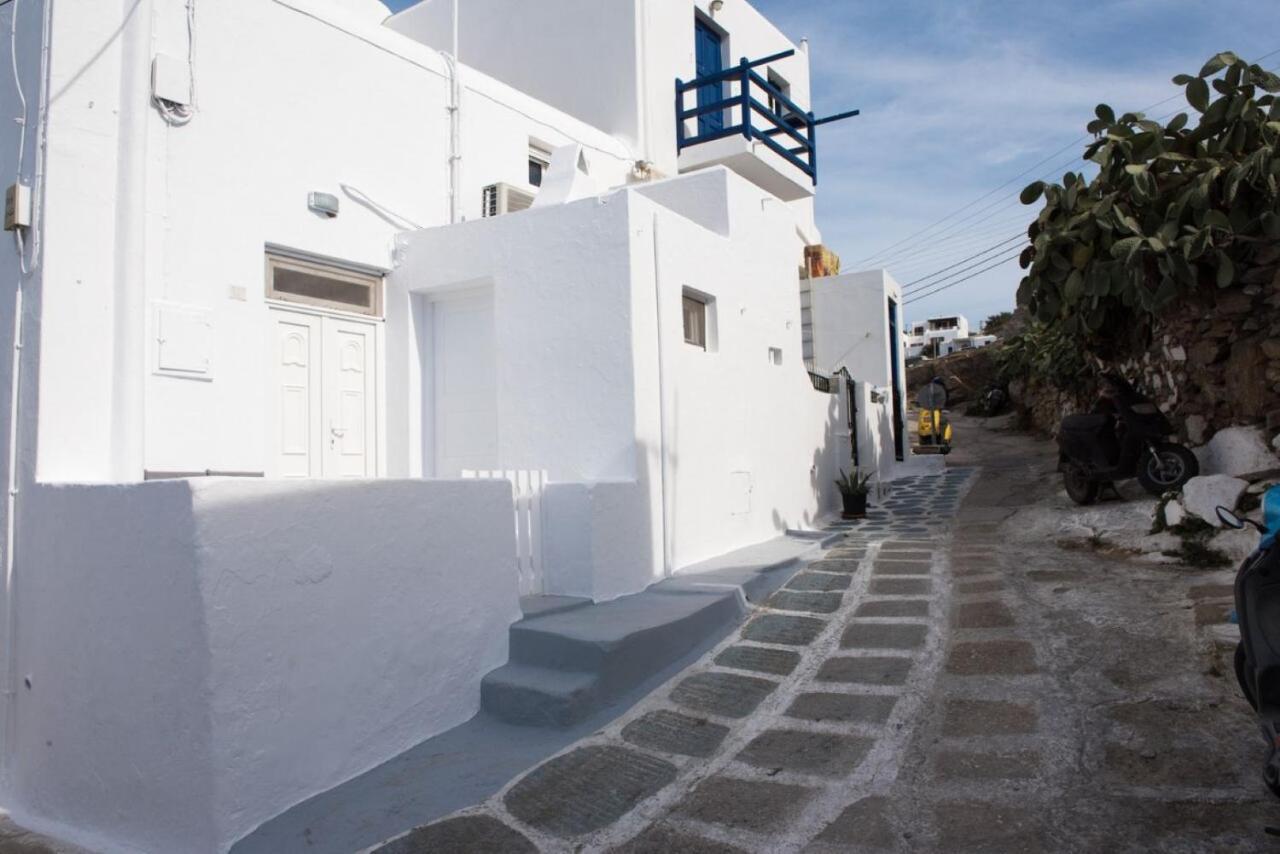Вилла Traditional Split Level House In Mykonos Town Экстерьер фото